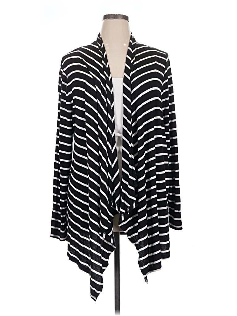 Pre-owned Lane Bryant Cardigan Sweater In Black