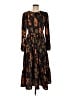 Shein Paisley Black Casual Dress Size 6 - photo 1