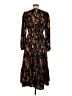 Shein Paisley Black Casual Dress Size 6 - photo 2