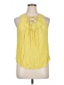 Elle 100% Rayon Yellow Sleeveless Blouse Size XL - photo 1