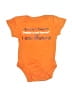 Unbranded Graphic Orange Short Sleeve Onesie Size Newborn - photo 1