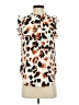 DKNY 100% Polyester Ivory Sleeveless T-Shirt Size S - photo 1