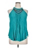 Iz Byer Teal Sleeveless Blouse Size XL - photo 1