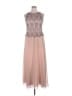 Jkara 100% Polyester Pink Tan Cocktail Dress Size 14 - photo 1