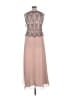 Jkara 100% Polyester Pink Tan Cocktail Dress Size 14 - photo 2