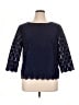 Anne Klein Blue 3/4 Sleeve Top Size 16 - photo 1