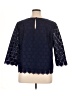 Anne Klein Blue 3/4 Sleeve Top Size 16 - photo 2