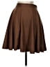 Matison Stone 100% Polyester Solid Brown Casual Skirt Size XS (petite) - photo 2