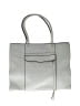 Rebecca Minkoff 100% Leather Solid Blue Gray Leather Tote One size - photo 1