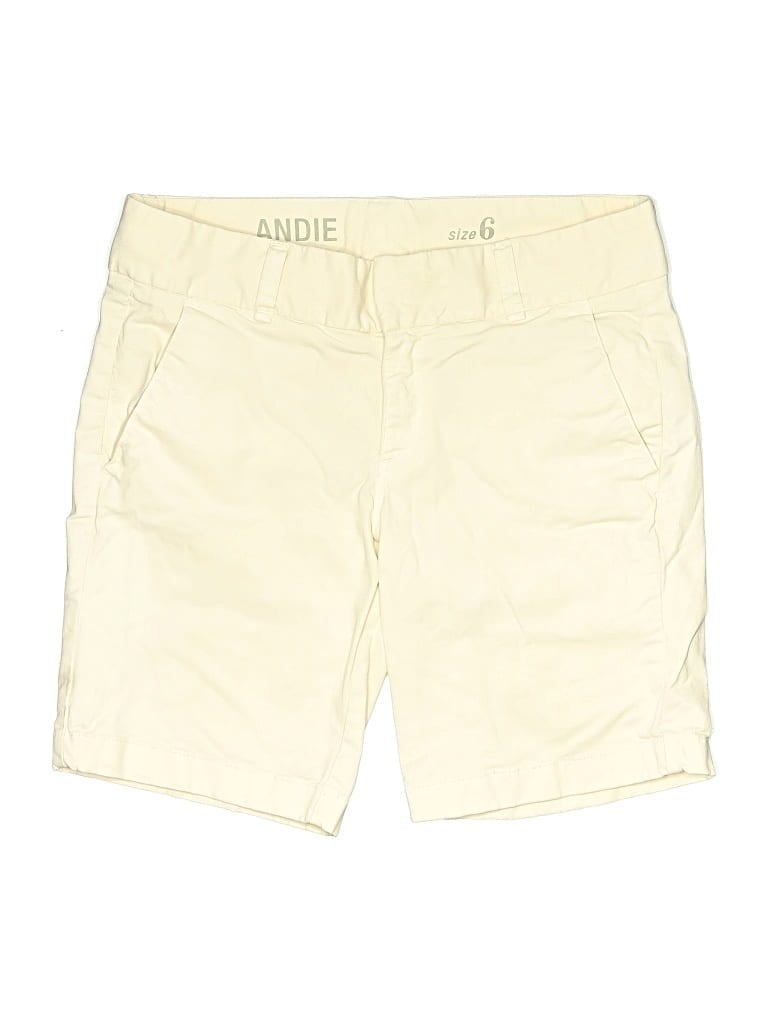 Pre-owned Andie Khaki Shorts In Yellow