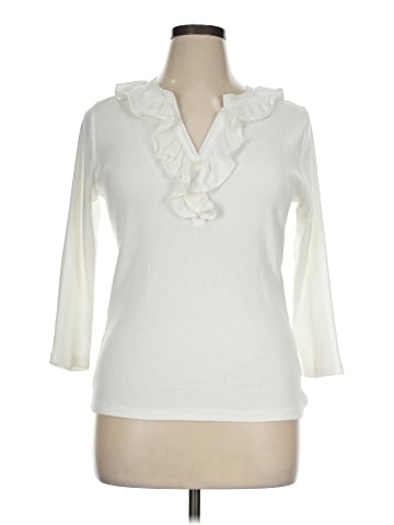 Lauren by Ralph Lauren 3/4 Sleeve Top (view 1)