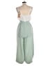 Shein 100% Polyester Color Block Green Jumpsuit Size L - photo 2