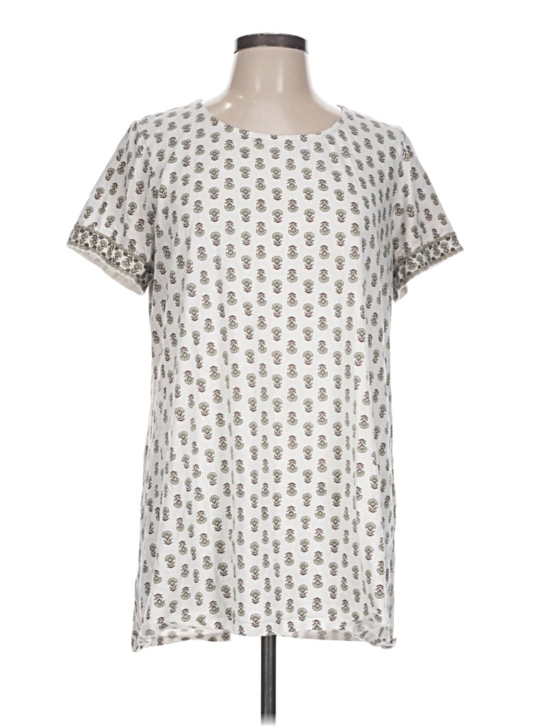 Pre-owned Purejill Short Sleeve T-shirt In Silver