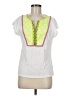 Boden 100% Cotton White Short Sleeve Top Size 8 - photo 1