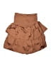 Unbranded Solid Brown Casual Skirt Size S - photo 1