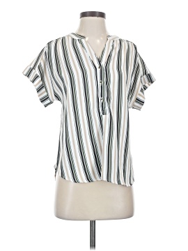 Como Black Short Sleeve Blouse
