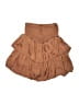 Unbranded Solid Brown Casual Skirt Size S - photo 2
