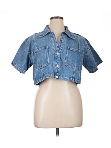 Zara Denim Vest (view 1)