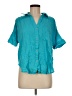 Westbound Teal Short Sleeve Blouse Size M - photo 1
