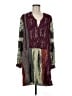 Tiny 100% Rayon Paisley Burgundy Casual Dress Size M - photo 1