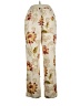 Susan Bristol 100% Cotton Floral Ivory Jeans Size 14 - photo 1