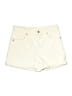 Zara Solid Ivory Shorts Size 8 - photo 1
