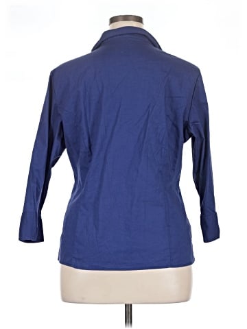 Riders by Lee 3/4 Sleeve Button-Down Shirt (view 2)