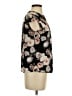 Calvin Klein Floral Black Short Sleeve Blouse Size P (estimated, petite) - photo 4