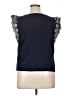 Boden 100% Cotton Blue Short Sleeve Top Size XL - photo 2