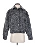 Talbots Animal Print Gray Faux Fur Jacket Size S - photo 1