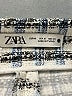 Zara Houndstooth Blue Casual Pants Size M - photo 7