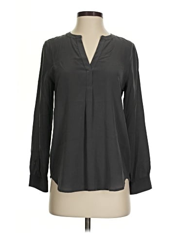 Joie Long Sleeve Silk Top (view 1)