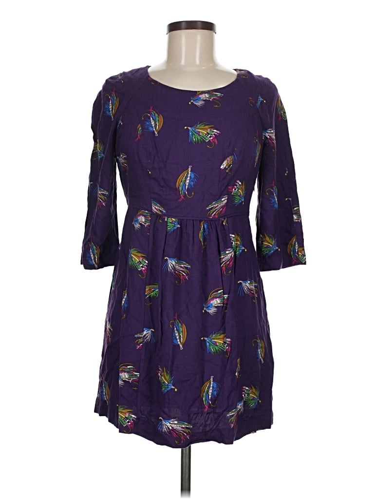 Pre-owned Boden Casual Dress In Purple