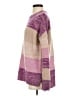 Isla Color Block Purple Wool Pullover Sweater Size S - photo 5