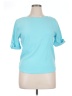 Talbots Outlet Teal Short Sleeve Top Size XL - photo 1