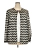 Alex Evenings Chevron-herringbone Silver Kimono Size 3X - photo 1