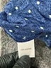 Cupio 100% Viscose Polka Dots Blue Long Sleeve Blouse Size 3X - photo 8
