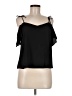 Topshop 100% Polyester Black Sleeveless Blouse Size 6 - photo 1