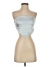 Hey Babe 100% Polyester Silver Tube Top Size S - photo 1