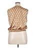 Halogen 100% Polyester Tan Sleeveless Blouse Size XL - photo 2