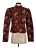 Free People 100% Lyocell Paisley Burgundy Jacket Size S - photo 1