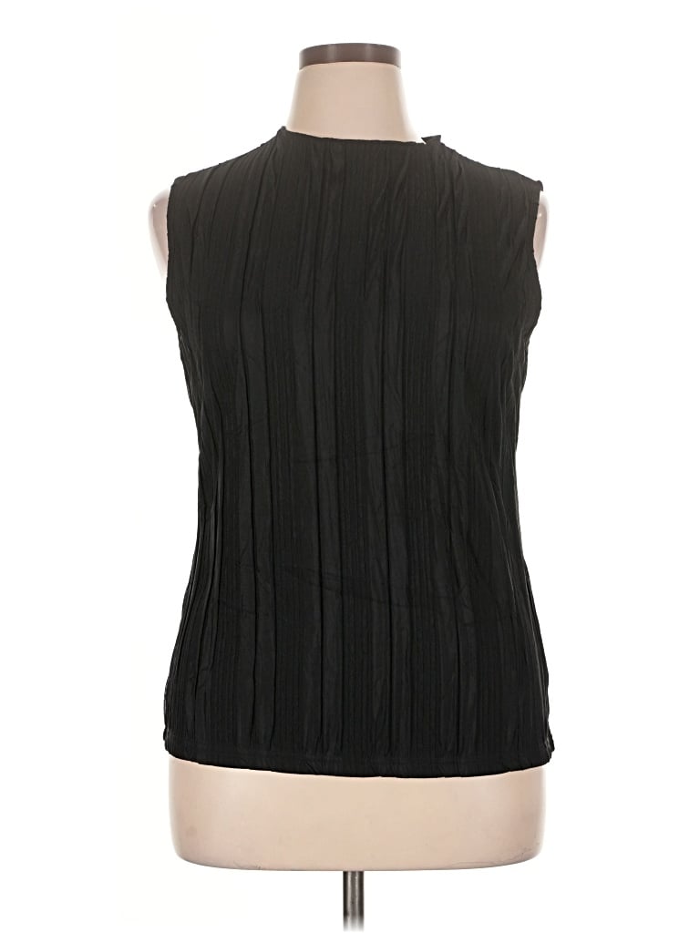 Pre-owned Poetsky Sleeveless Blouse In Black