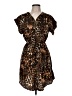 New Glory 100% Polyester Animal Print Brown Casual Dress Size M - photo 1