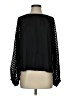 Left Coast by Dolan 100% Polyester Black Long Sleeve Blouse Size XS - photo 1
