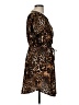 New Glory 100% Polyester Animal Print Brown Casual Dress Size M - photo 4