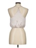 In Style 100% Polyester Tan Sleeveless Blouse Size M - photo 2