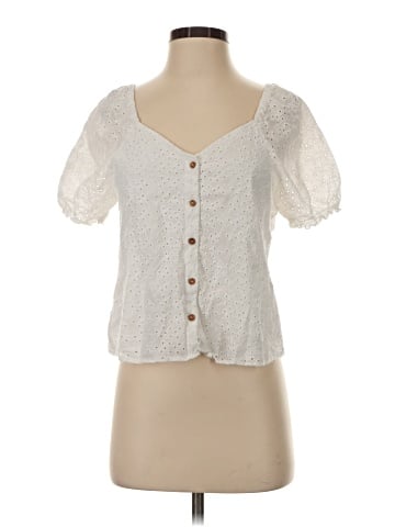 NANETTE Nanette Lepore Short Sleeve Blouse (view 1)