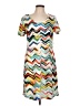 Ronni Nicole Chevron-herringbone White Casual Dress Size L - photo 1