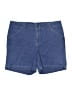 Lee Solid Blue Denim Shorts Size 14 - photo 1