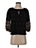 Pilcro 100% Cotton Black 3/4 Sleeve Blouse Size XS - photo 1
